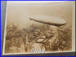 Vintage Graf Zepplin LZ 127 First Trip Around the World Downtown Chicago 1929