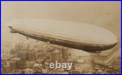 Vintage Graf Zepplin LZ 127 First Trip Around the World Downtown Chicago 1929