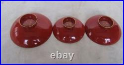 Vintage Imperial Japanese Navy Completion Commemorative Lacquer Sake Cups Set