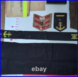Vintage Imperial Japanese Navy Sailor Personal Documents & Effects Set c. 1935-44