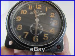 Vintage LIP Type 15 French military aircraft Military Cockpit Dash rare Clock