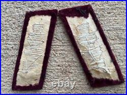 Vintage Latvian Republic Officer's Collar Tabs and 2 Soldiers Photos. 20-30s. Orig