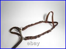 Vintage Leather Swiss Army Cavalry Horse Bridle withBit 1930s 1940s