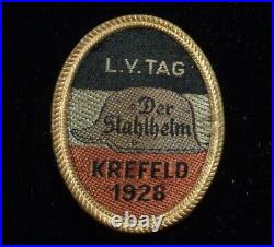 Vintage Rare Der Stahlhelm L. V. Tag Krefeld 1928 German Badge