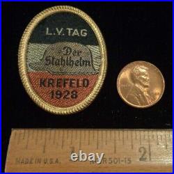 Vintage Rare Der Stahlhelm L. V. Tag Krefeld 1928 German Badge