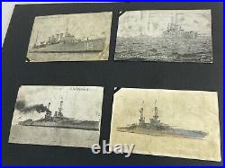 Vintage US Navy Photo Post Card Album 61 Photo Post Cards