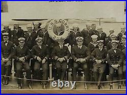 Vintage USS Corry DD-334 Officers & Crew Framed Panoramic Photo