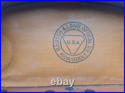 Vintage WWI US Army Signal Corps 6x30 Bausch & Lomb Binoculars With Leather Case