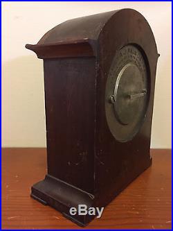 Vintage Ww I Je Caldwell Shelf Clock Usnrf Dedicated To Liet. Waltham Movement