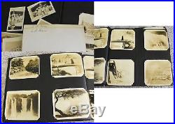 Vntg Military Navy Photo Album-1933-Ships-Planes-USS AZ-NY-Cuba-HI-Boxing-ID'd