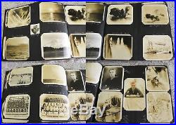 Vntg Military Navy Photo Album-1933-Ships-Planes-USS AZ-NY-Cuba-HI-Boxing-ID'd