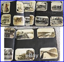 Vntg Military Navy Photo Album-1933-Ships-Planes-USS AZ-NY-Cuba-HI-Boxing-ID'd