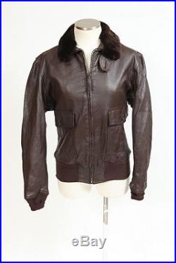 Vtg 1936 USN Bureau Aeronautics Leather Flight Bomber Jacket G-1 Mil-J-7823 40