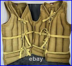 Vtg 1940's Ta.pat.co Life Jacket Boat Preserver WWII Kapok Filled Life-Save Vest