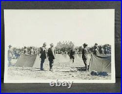 Vtg Black And White Photo U. S. Army Infantry Camp Inspection, China C. 1920