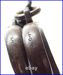 W. W. I ANTIQUE STANDARD SIZE HANDCUFFS With KEY