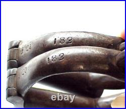 W. W. I ANTIQUE STANDARD SIZE HANDCUFFS With KEY