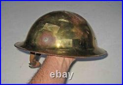 WORLD WAR 1 Brass US ARMY Doughboy PARADE HELMET with Orig Strap and LINER