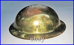 WORLD WAR 1 Brass US ARMY Doughboy PARADE HELMET with Orig Strap and LINER