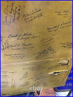 WW 2 SIGNED Wing Flap US ARMY PERKINS D. W. ACTS -145SPD5-4-27-33