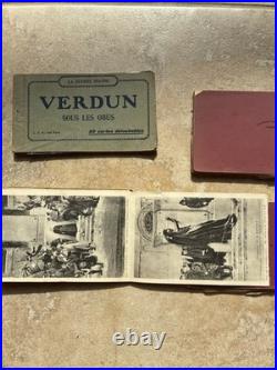 WW1- 4 postcard booklets VERDUN very RARE Lot Of 4