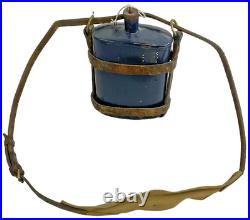 WW1 British Canadian CEF BEF Dismounted Pattern Canteen and Leather Carrier
