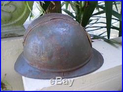 WW1 Czech M15 French Adrian steel helmet with badge