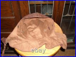 WW1 GERMAN PILOTS FLIGHT FLYING HELMET & GOGGLES. Sz 7
