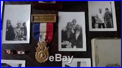 WW1 Gold Star Mothers and Widows Pilgrimage Medals and Photo Collection