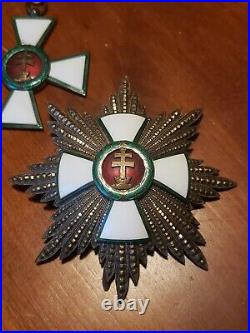 WW1 HUNGARIAN ORDER OF MERIT GRAND CROSS SET withBreast Star NICE! NO RESERVE