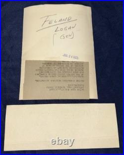 WW1 Marine USMC General Logan Feland Belleau Wood Hero Photo + Autograph Marine