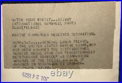 WW1 Marine USMC General Logan Feland Belleau Wood Hero Photo + Autograph Marine