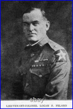 WW1 Marine USMC General Logan Feland Belleau Wood Hero Photo + Autograph Marine