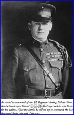 WW1 Marine USMC General Logan Feland Belleau Wood Hero Photo + Autograph Marine