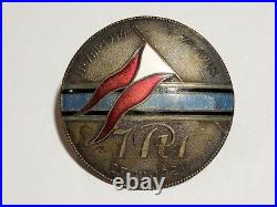 WW1 Polish 7th Lancers Cavalry Regiment Badge 100% ORIGINAL 1921 MEDAL enamel