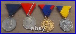 WW1 and WW2 Period-4 Hungarian Military Medals-Medals-Commemorate and Bravery