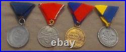 WW1 and WW2 Period-4 Hungarian Military Medals-Medals-Commemorate and Bravery