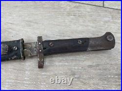 WW1 era Czech CSZ Greek Mauser Bayonet Scabbard Throat Markings F 23 Z in Circle