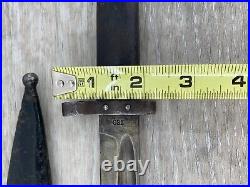 WW1 era Czech CSZ Greek Mauser Bayonet Scabbard Throat Markings F 23 Z in Circle