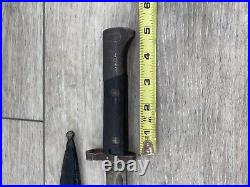 WW1 era Czech CSZ Greek Mauser Bayonet Scabbard Throat Markings F 23 Z in Circle