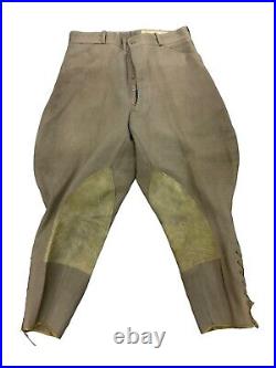 WW2 Canadian British Tan Wool Whip Cord Breeches W34