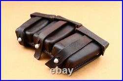 WW2 Era German Leather Cartridge Ammo Pouch Gustav Reinhardt Berlin Dated 1938