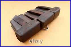 WW2 Era German Leather Cartridge Ammo Pouch Gustav Reinhardt Berlin Dated 1938