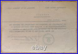 WW2 GERMAN GUEST of HONOR ID for NOV. 9 REICH DAY OF MOURNING EVENTS c1935