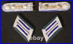 WW2 German Army Wehrmacht Medical Hauptmanns Capt. Shoulder Boards & Collar Tabs