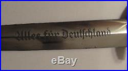 WW2 German SA RZM M7/33 Dagger with Scabbard, F. W. Holler, Solingen