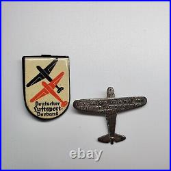 WW2 German WHW Luftsport pilot plane airplane Luftwaffe pin Goering aviation fly