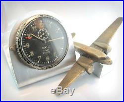 WW2 KIENZLE 8 Tage Luftwaffe Junkers aircraft 8 days Clock. Germany