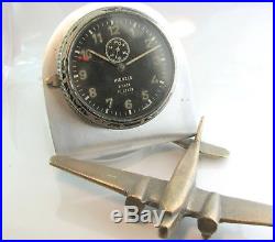 WW2 KIENZLE 8 Tage Luftwaffe Junkers aircraft 8 days Clock. Germany