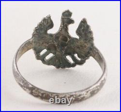 WW2 Polish LEGIONs Patriotic jewelry POLAND Ring WWII Legioners Corps EAGLE Badg